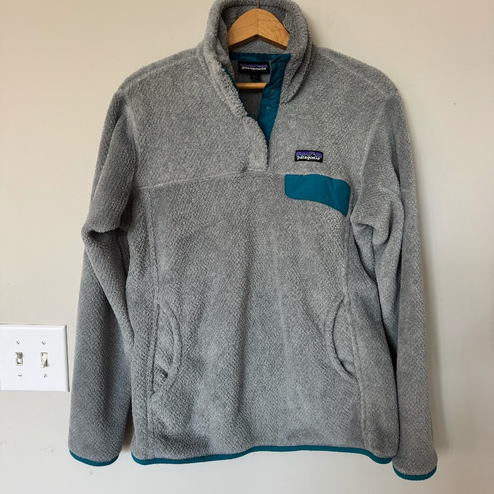 Womens Patagonia Re-Tool Snap T fleece pullover